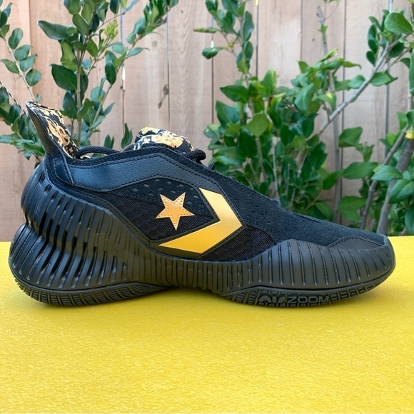 Converse All Star BB Prototype CX Mid Black Gold Baroque Men Basketball A02515C - Picture 3 of 16